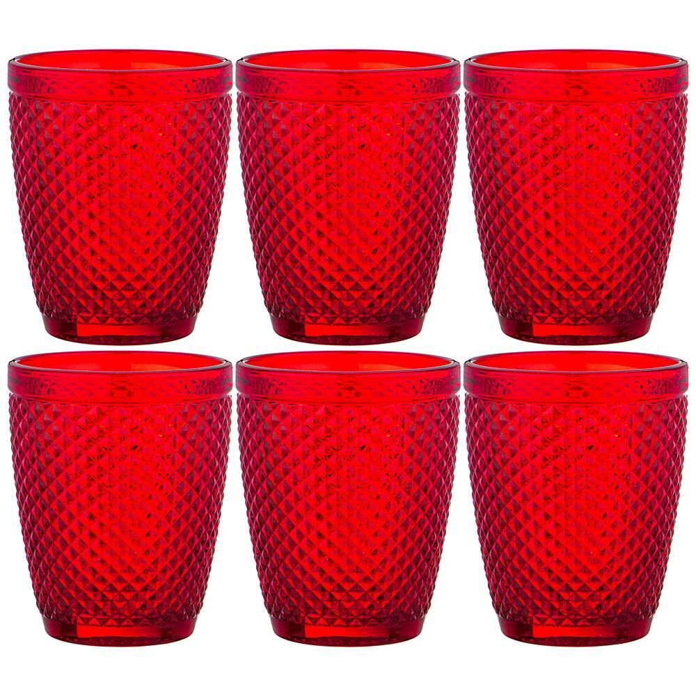 НАБОР СТАКАНОВ "ГРАНАТ" ИЗ 6ШТ. СЕРИЯ "MUZA COLOR" 280МЛ. / В=10 СМ (КОР=6НАБ.)