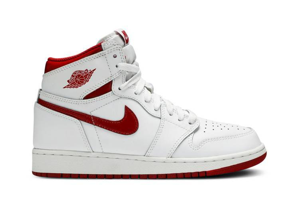 Кроссовки Jordan Air Jordan 1 Retro Metallic Red 2017 (Женская размерная сетка)