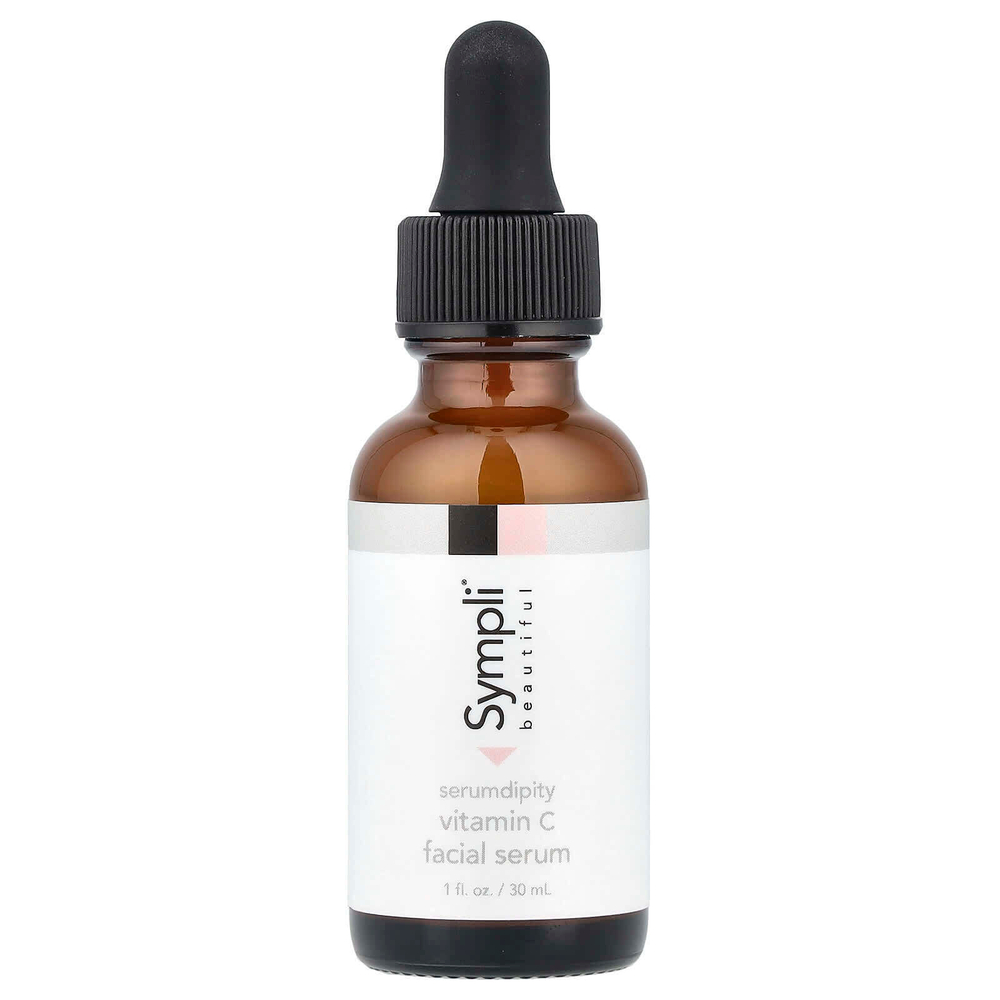 Sympli Beautiful, Serumdipity, антивозрастная сыворотка для лица с витамином C, 30 мл (1 жидк. унция)