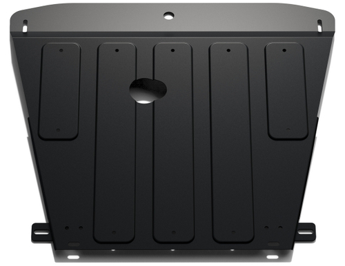 Защита картера АвтоБроня для Audi A4 B6 (V - 1.6; 1.8; 1.9D; 2.0) 2000-2006/Volkswagen Passat B5 рестайлинг (V - 1.6; 1.8; 1.9D; 2.0) 2000-2005, штампованная, сталь 1.8 мм, с крепежом, 111.05813.1