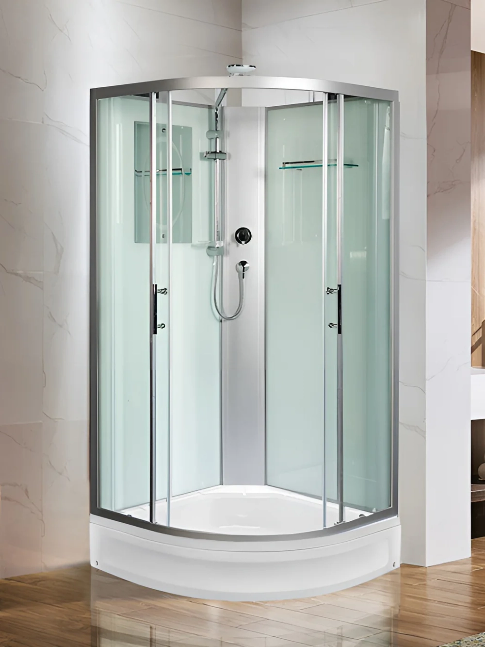 Душевая кабина WeltWasser (ВельтВассер) Werra XL 901, со средним поддоном, 90x90x226