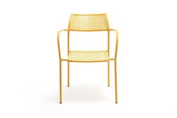 "Посейдон" стул стальной, цвет желтый