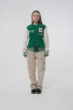 Купить Бомбер Колледж "Saint Exupery" Зеленый Бомбер Колледж "Saint Exupery" Зеленый