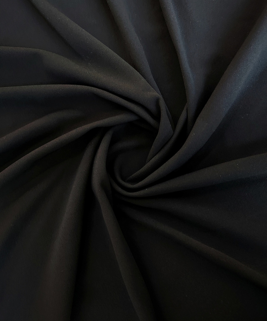 Трикотаж на флисе, черный ALBA BST3536