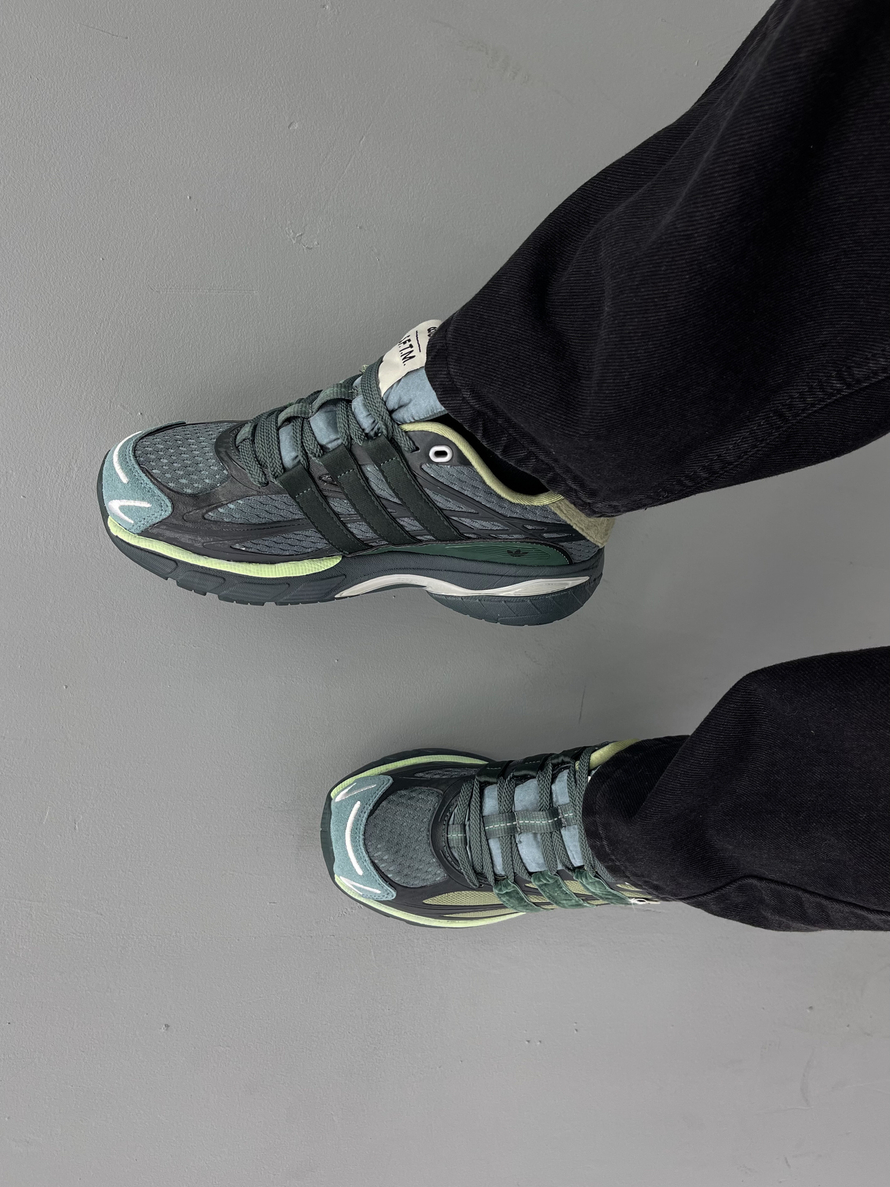 Кроссовки Adidas Adistar #9008 (сер.-зел.)