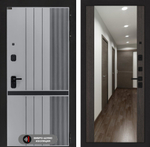 Входная дверь Лабиринт SKYLAB - Зеркало максимум Венге