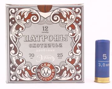Патрон "СКМ-Индустрия" Элит 12/70 №5 32 гр. Цена за патрон, заказ делается в пачках. (25 шт)