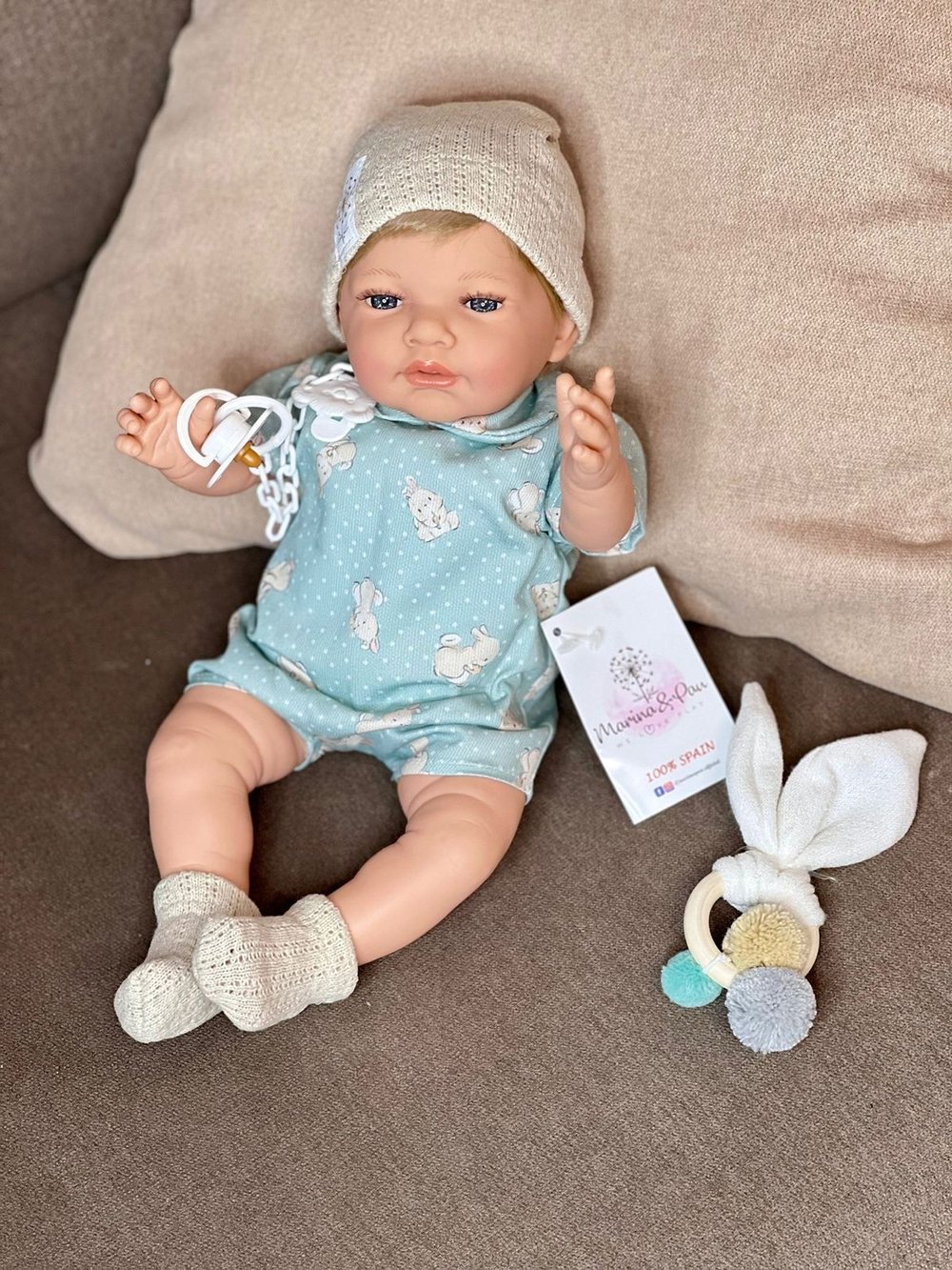 Кукла Marina and Pau 42cм Rabbit мягконабивная (M745K)