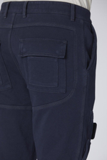 Брюки муж. Aeronautica 743 синий на резинке