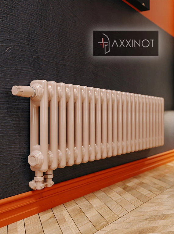 Axxinot Sentir 2020 - двухтрубный трубчатый радиатор высотой 200 мм, нижнее подключение с термовентилем