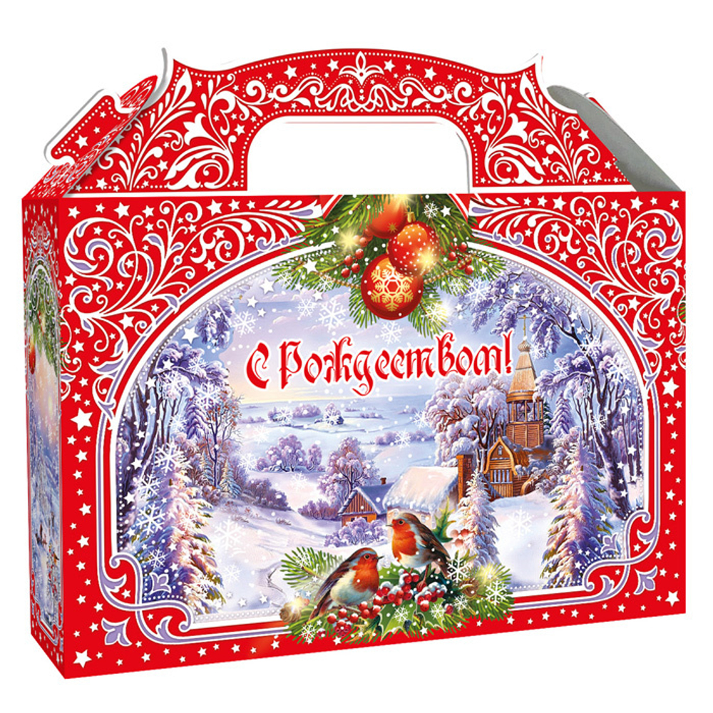 Ларец Зимние просторы красный