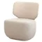 Кресло Ellipse E5.2 (молочный, экокожа, рогожка)