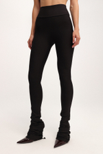 Леггинсы со сборкой в рубчик