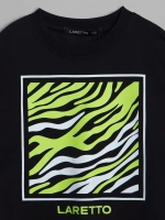 Летний костюм для девочки с леггинсами