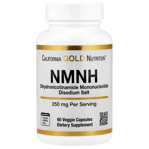 California Gold Nutrition, NMNH, 250 мг, 60 растительных капсул