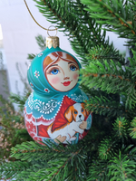 Матрешка стеклянная Дашенька