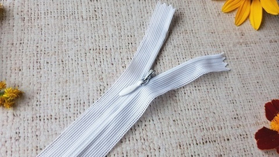 Молния спираль потайная Т3, 35 см, белый