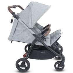 Детская прогулочная коляска для двойни Valco baby Snap Duo Trend Grey Marle