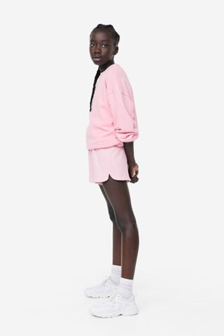 H&M Хлопковые шорты,  светло- розовый