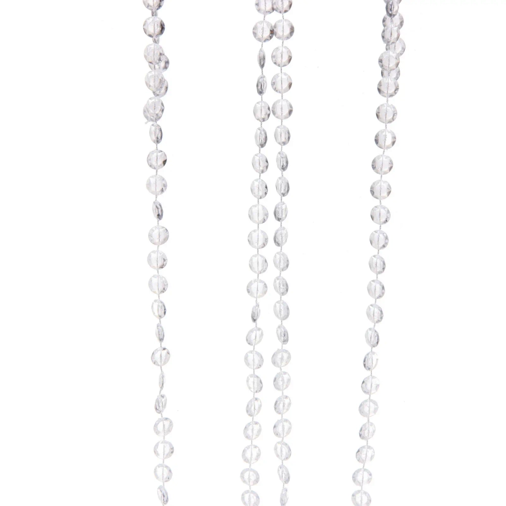 Бусы на ёлку 2,0 м «Хрустальная льдинка», Прозрачный