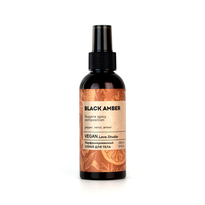 Парфюмированный спрей для тела VEGAN.Love.Studio Black Amber