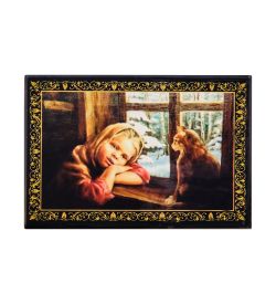 Народные промыслы ШК-11/10-J Шкатулка в технике декупаж (6х9х4)