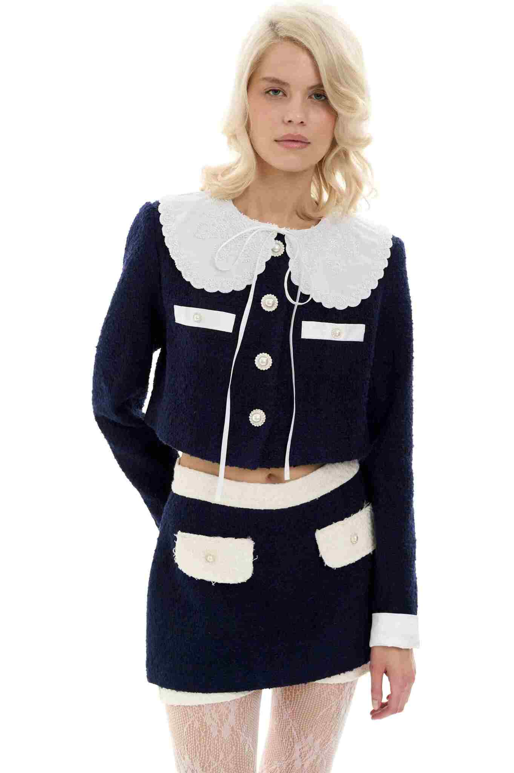 Юбка-шорты синие