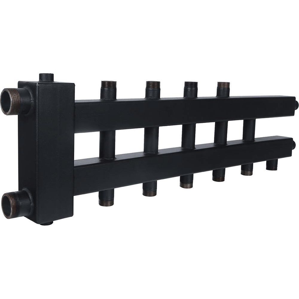 Коллектор с гидравлической стрелкой ROMMER - 1"1/2 НР на 3+2+1 контур 1" НР (до 85 кВт)