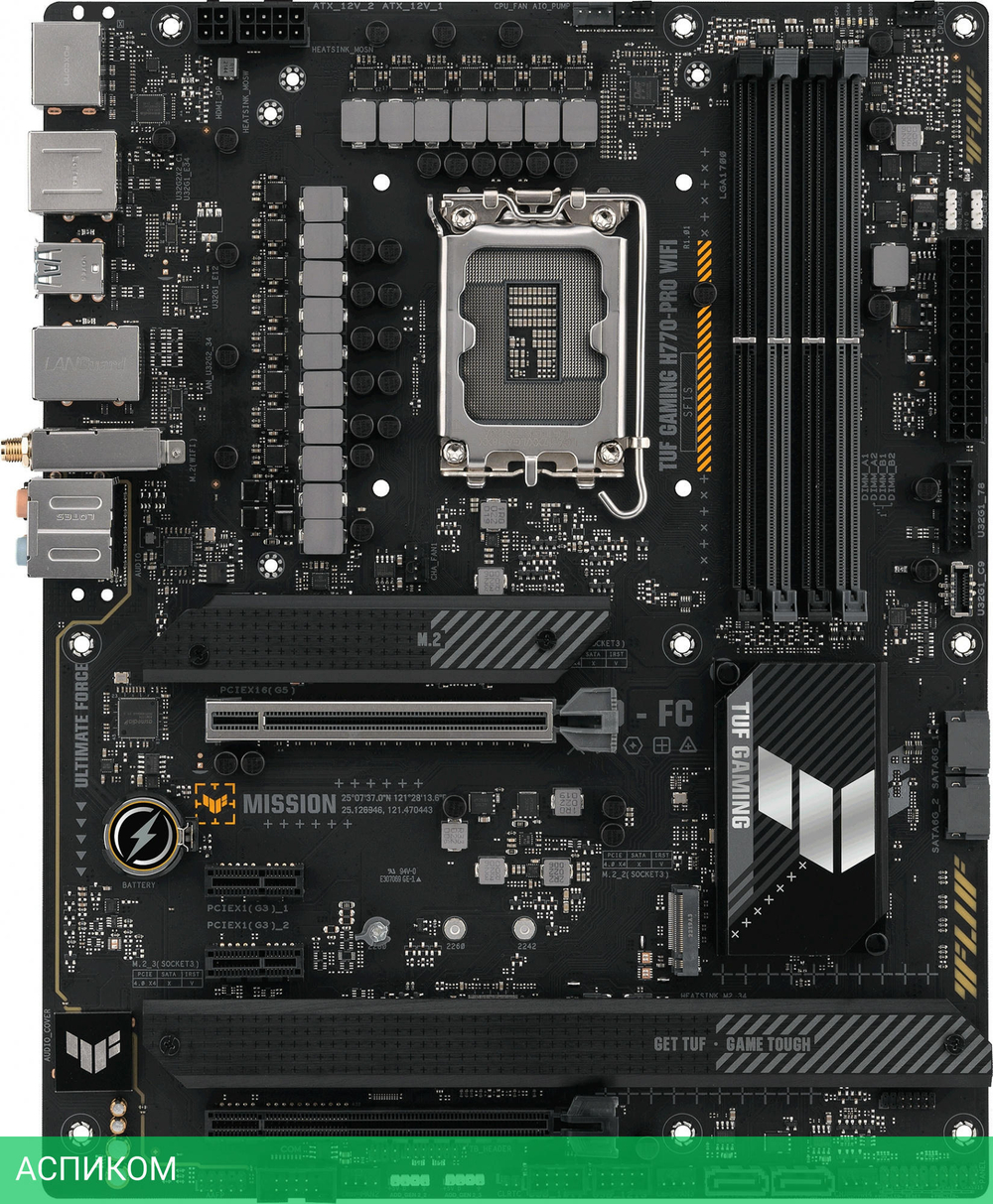 Материнская плата ASUS TUF Gaming H770-Pro WiFi Soc-1700 Intel H770 DDR5