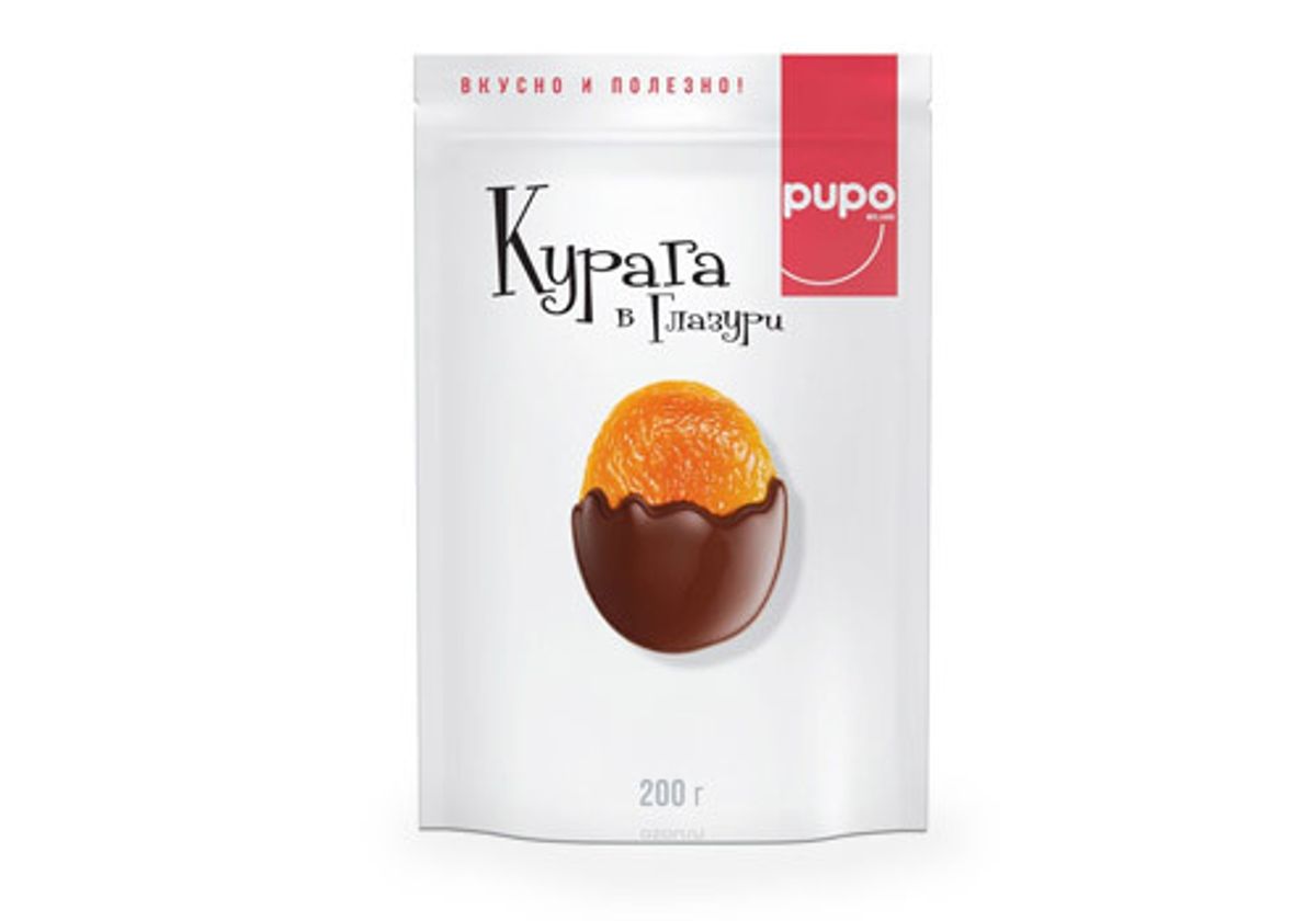 Конфеты PUPO "Курага в глазури", 200г