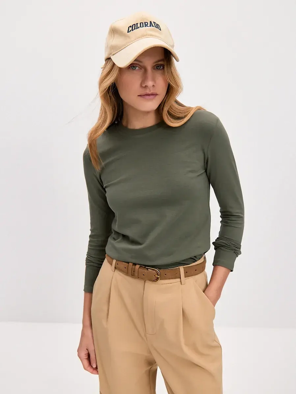 Лонгслив облегающий