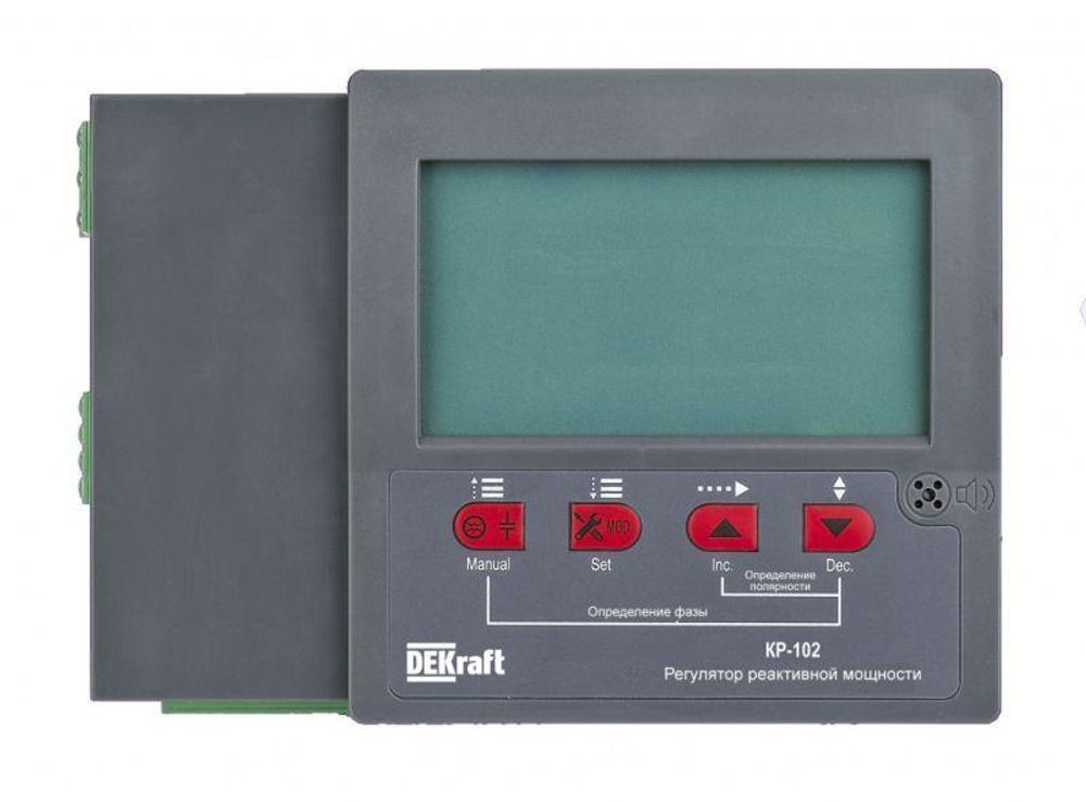Регулятор реактивной мощности КР-102 400В 12 ступеней RS-485 DEKraft 50516DEK Регулятор реактивной мощности КР-102 400В 12 ступеней RS-485 DEKraft 50516DEK