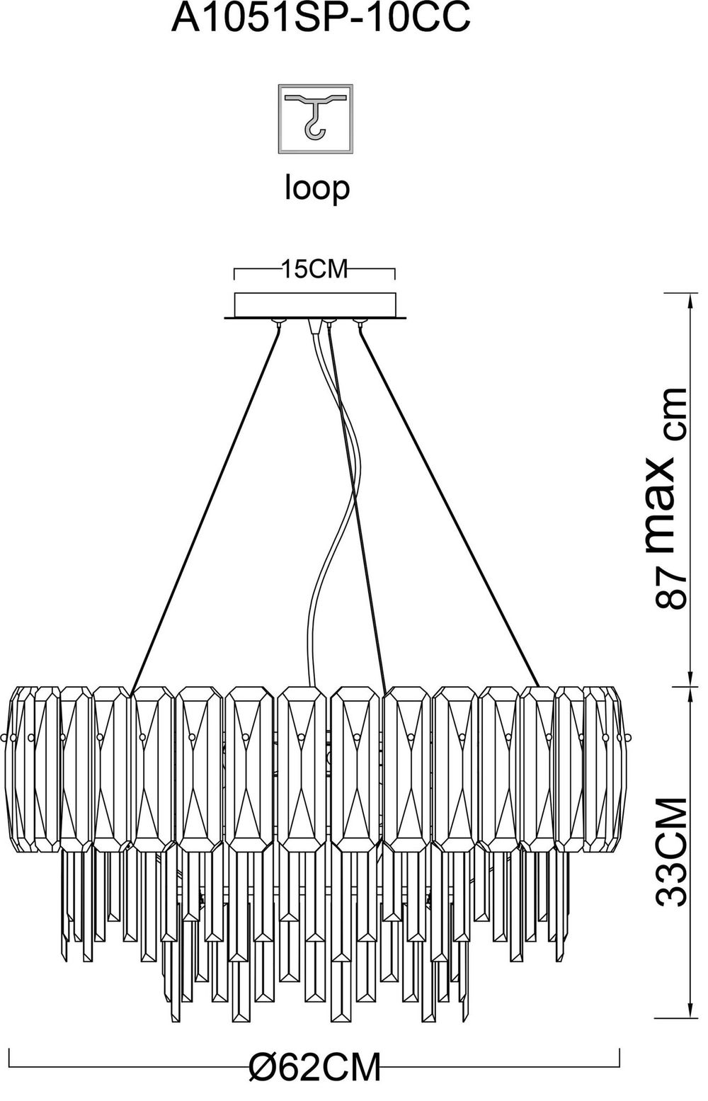 Подвесная люстра Arte Lamp