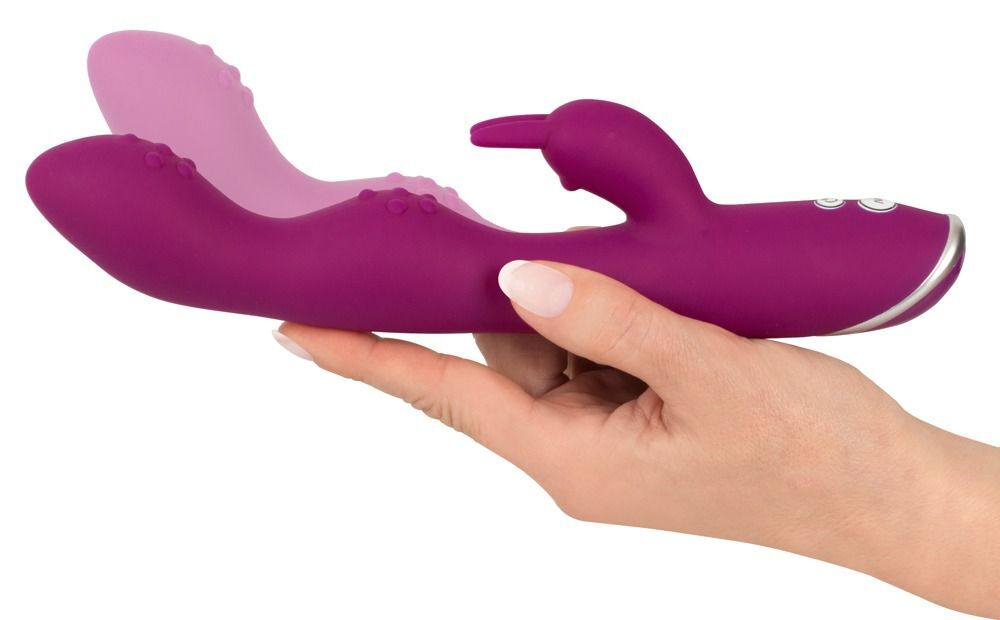 Фиолетовый вибратор A & G-Spot Rabbit Vibrator для стимуляции зон G и A - 23,6 см. (Цвет: фиолетовый)
