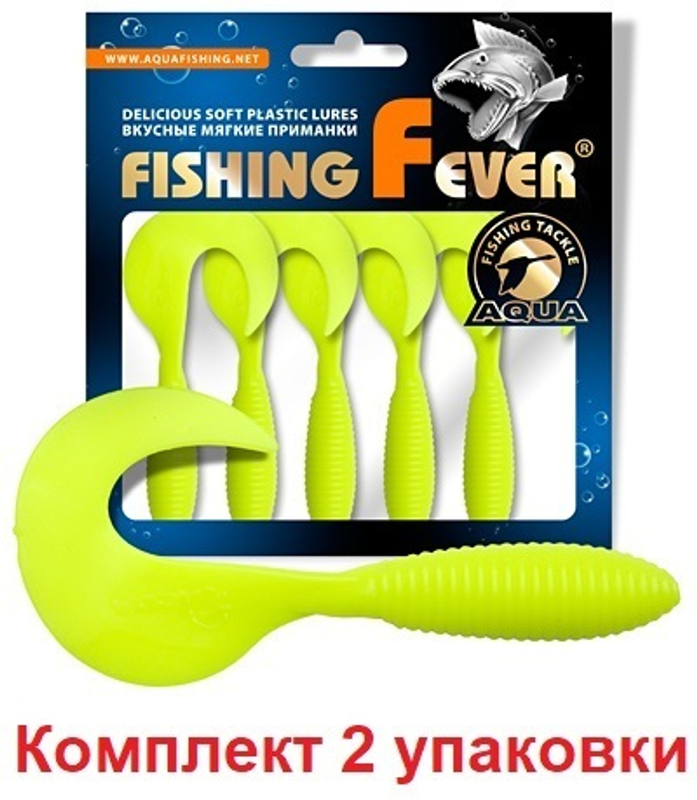 Мягкая приманка твистер FishingFever ARGO 6,0cm,2,0g,уп 6 шт