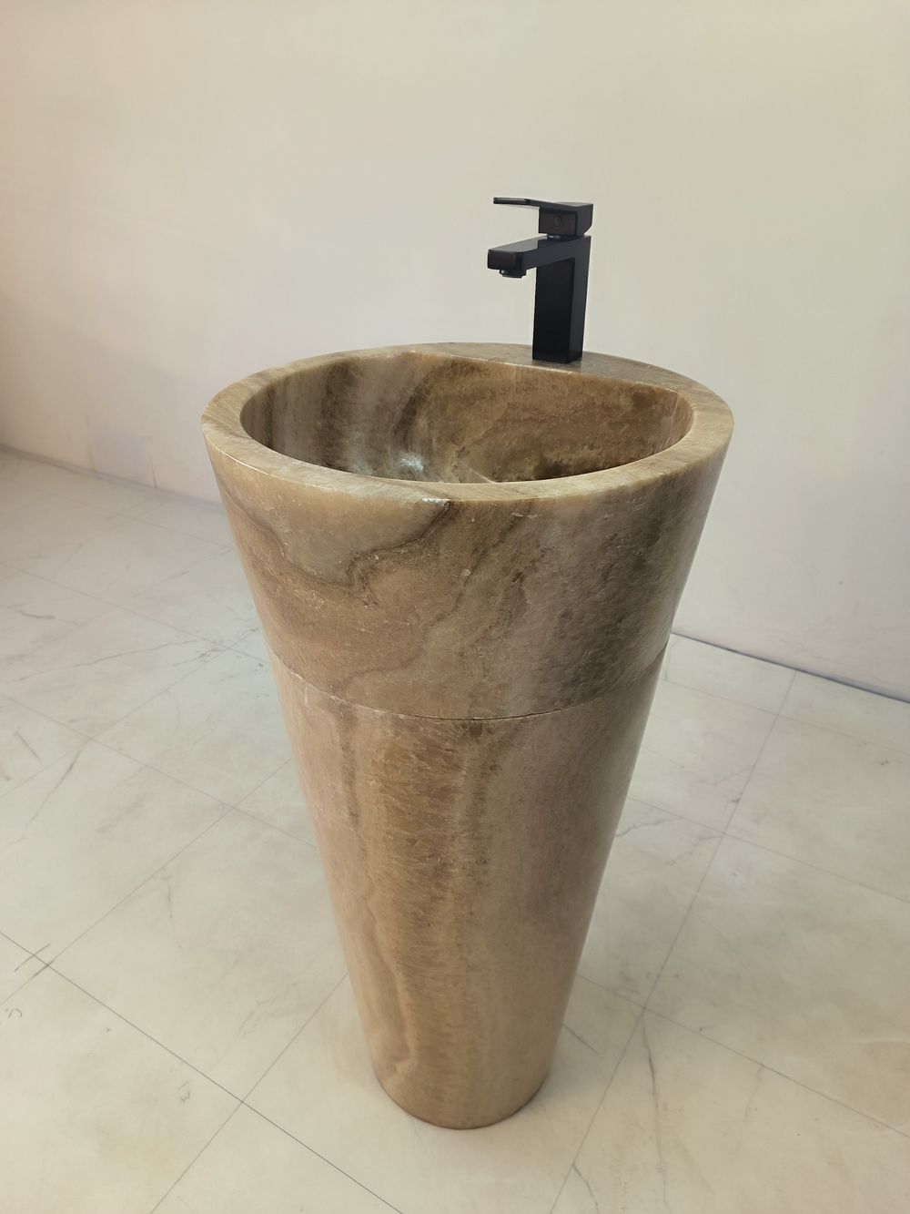 Раковина напольная из оникса Sunset ON-61352 (45*45*90)