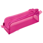 Пенал BRAUBERG с объемной "тракторной" молнией 1 отделение ПВХ 22х8х6 5 см "Ultra pink" (2 штуки в упаковке)