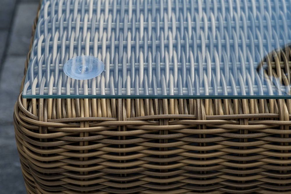 "Боно" лаунж-зона из искусственного ротанга, цвет соломенный