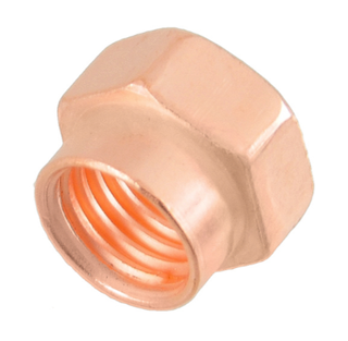 Гайка 10х1.25 приемной трубы 2110/Ланос (обмедн.)  (уп25шт/50шт)