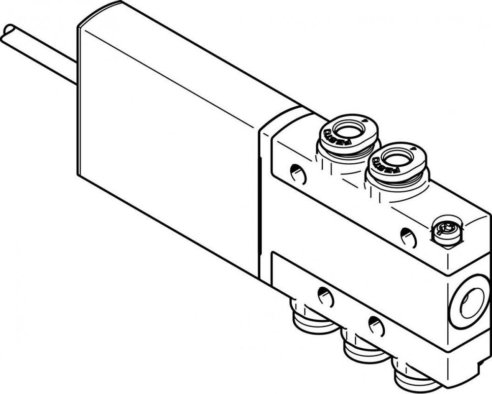 MHE2-MS1H-5/2-QS-4-K Распределитель с электроуправлением