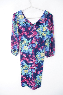 Платье Car. Metric с цветочным принтом 42 размер