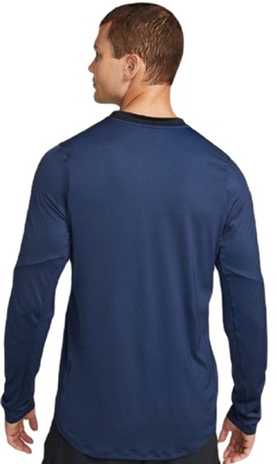 Мужская теннисная футболка теннисная Nike Dri-Fit Adventage Camisa - midnight navy/black/white