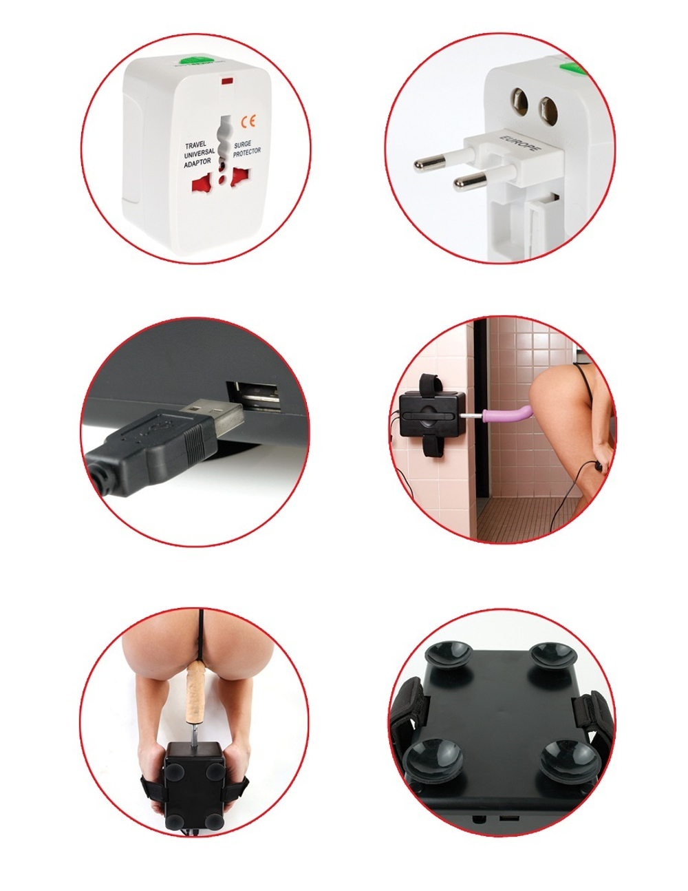 Секс-машина для вагинально-анальной стимуляции (Цвет: черный)