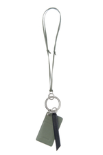 Подвеска - картхолдер с карабином DEEP GREEN