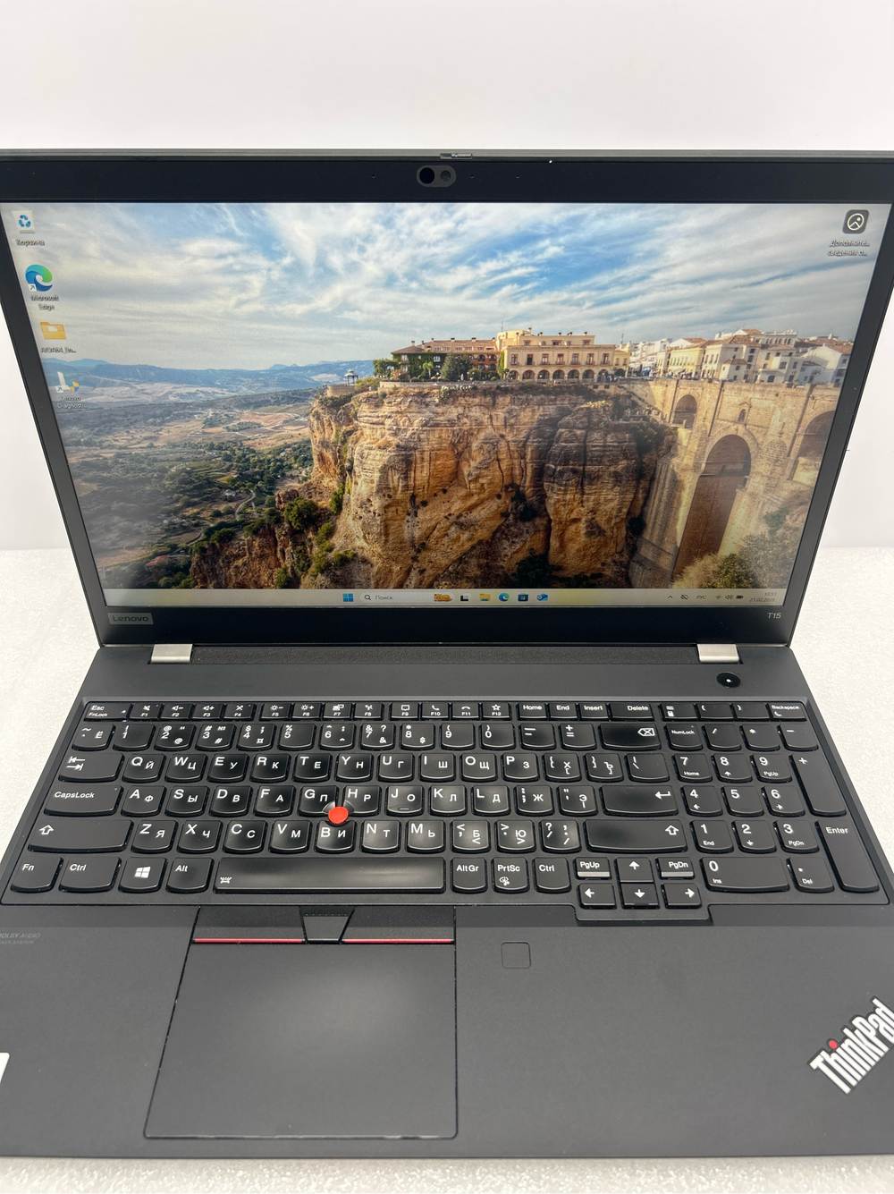 Ноутбук Lenovo ThinkPad T15 Gen 1 (20S6004HRT) 15.6"/Intel Core i7 10510U/RAM 16GB/SSD 512GB/Intel UHD Graphics/1920х1080 IPS/WINDOWS 11/Подсветка:LED. Состояние: Уценка/большой след на матрице от клавиатуры/С1