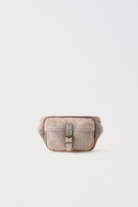ZARA ПОЯСНАЯ СУМКА, КОРИЧНЕВЫЙ