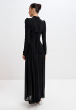 Платье макси с завязками