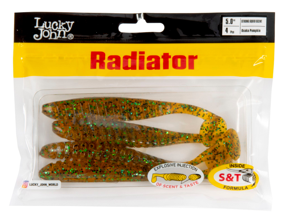 Мягкая съедобная приманка LJ Pro Series Radiator 5.0 in (125 мм), цвет PA19, 4 шт