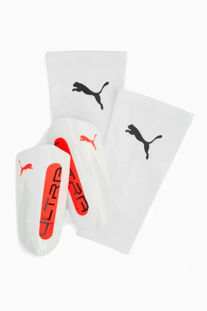 Футбольные щитки Puma ULTRA Light Sleeve - белый
