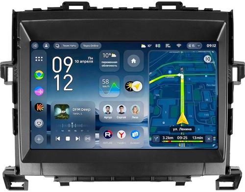 Магнитола для Toyota Alphard 2 H20, Vellfire 2008-2014 (менее 10 динамиков) - Teyes CC4-PRO монитор 9.5" 2K QLED на Android 13, Быстрейшая, Snapdragon 778G, ИИ, CarPlay, DSP, 4G SIM-слот